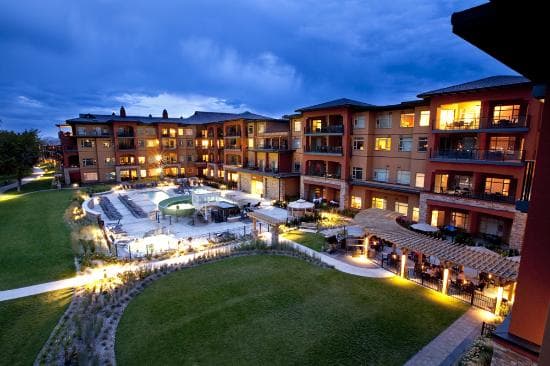 View of the Watermark Resort in the evening
