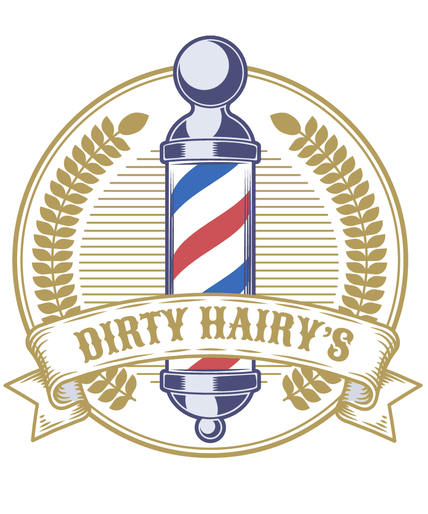 Dirty Hairy’s and Hairyette’s Barbers logo