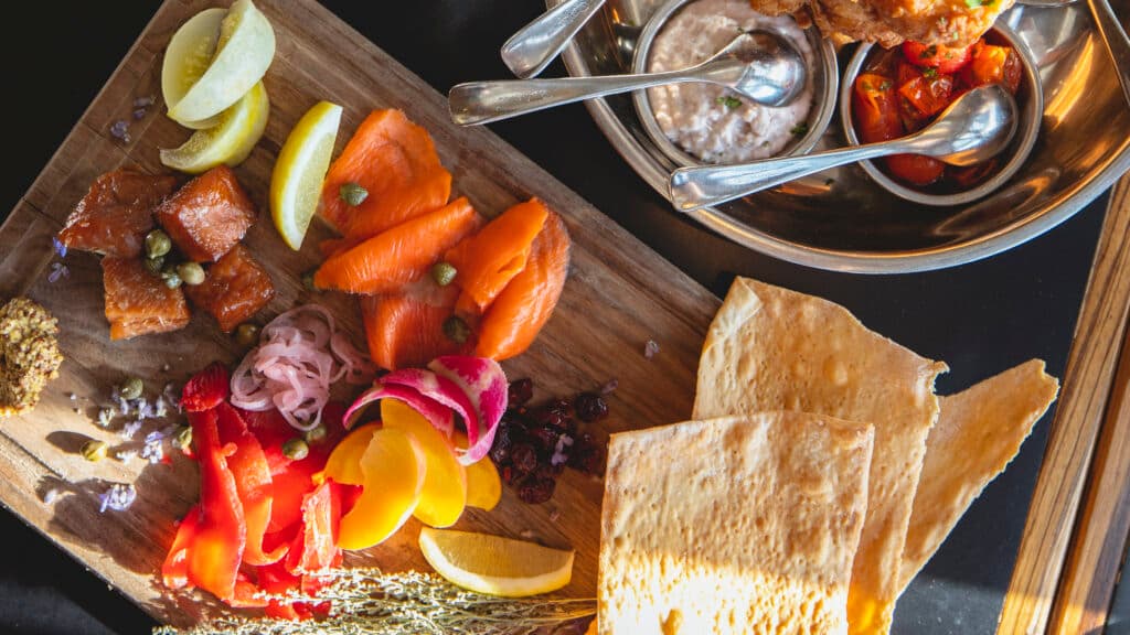 Dinner at the Bear, Fish, Root and Berry - Osoyoos - ITBC - Dining