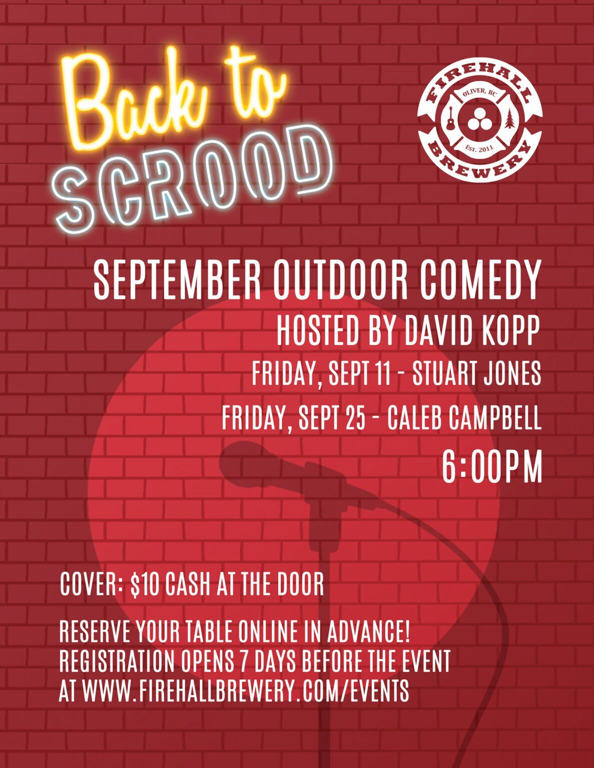 Back to Scrood September Comedy with Stuart Jones Destination Osoyoos