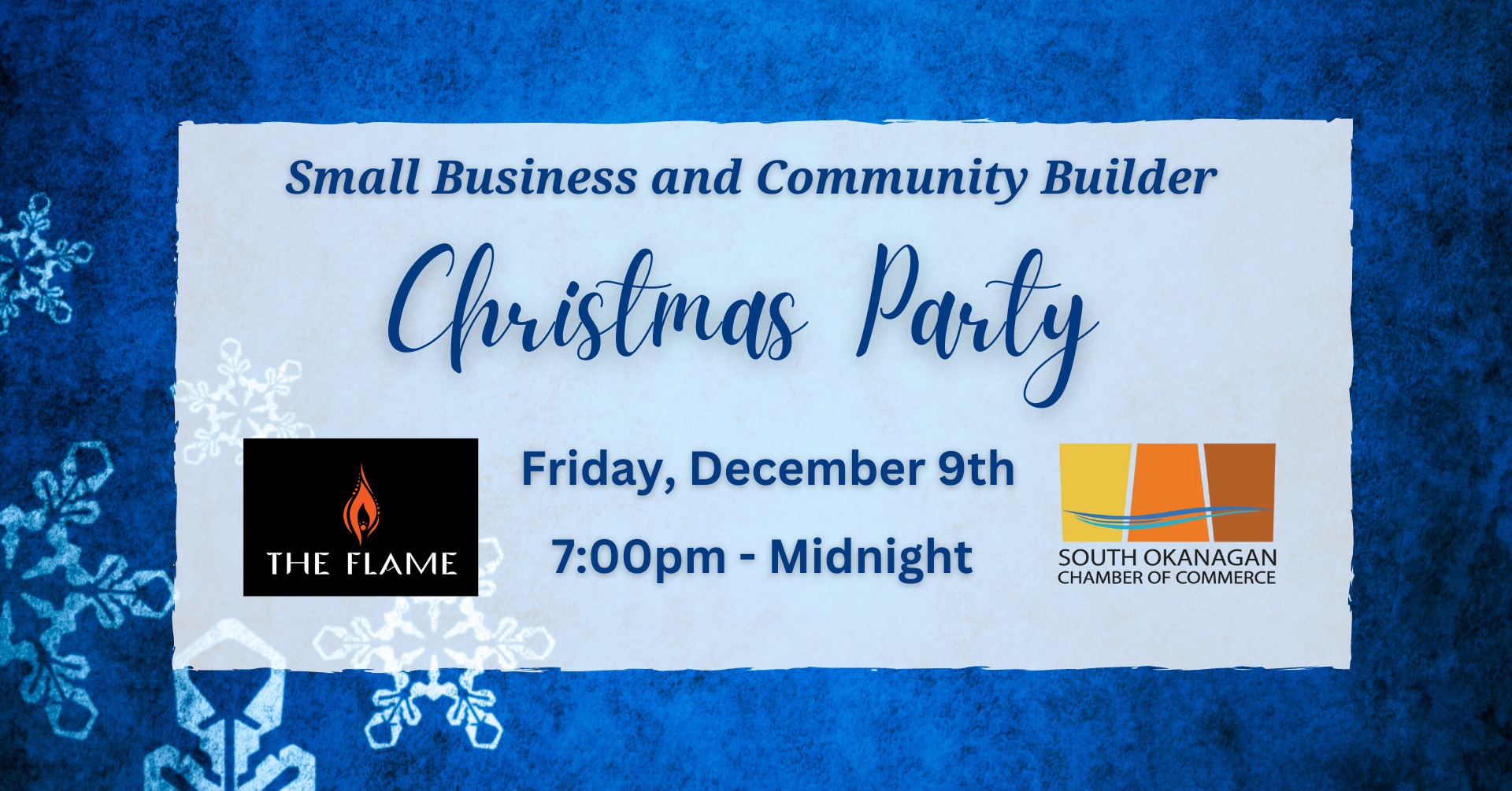 Small Business Christmas Party Fundraiser The Flame Destination Osoyoos