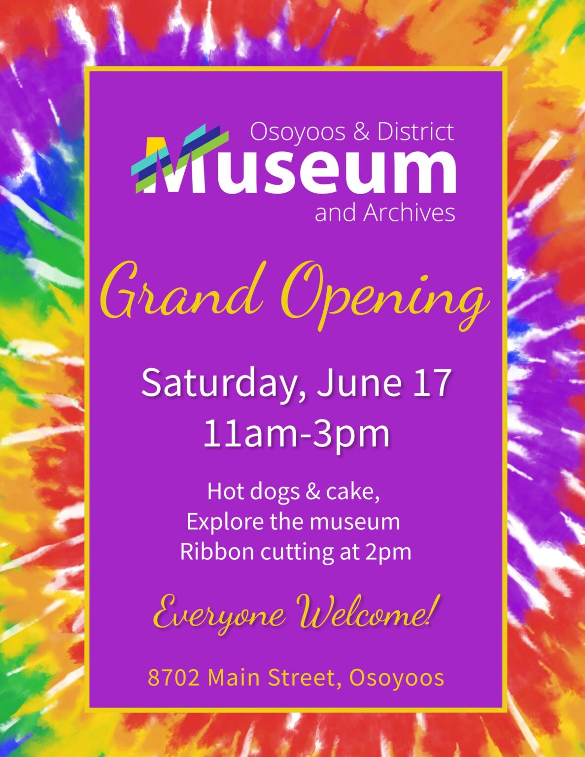 Community Open House/Grand Opening The Osoyoos & District Museum and